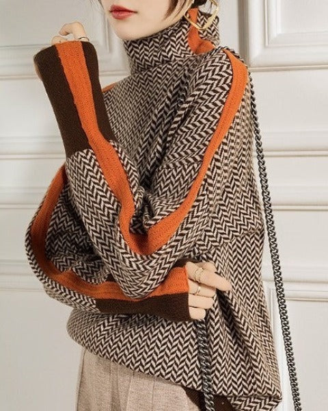 AMAYA | Suéter de cuello alto de diseño