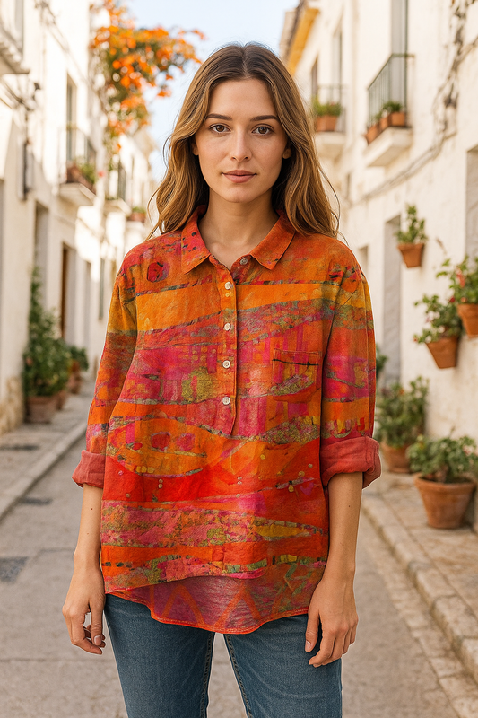 Sara | Blusa con volantes floral