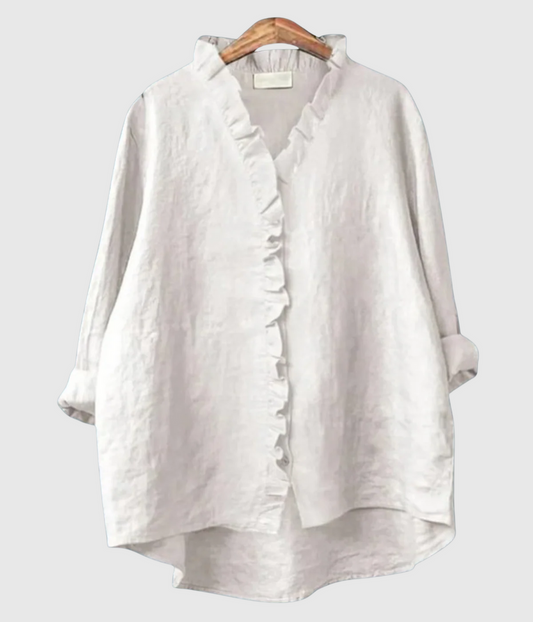 Valeria | Blusa con volantes clásica