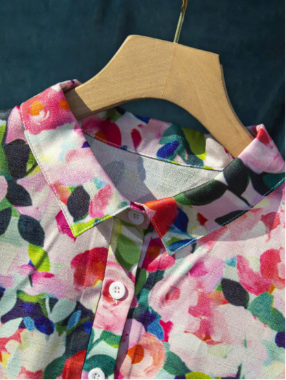 Pandora | Blusa floral con volantes