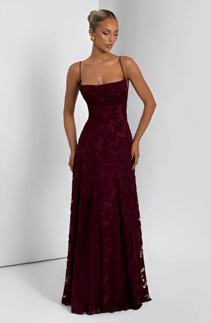 Nora | Vestido largo con corpiño de encaje