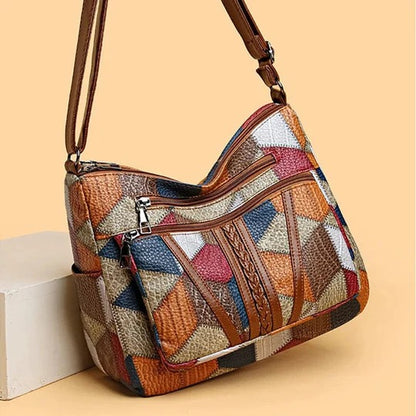 Caterina | Bolso de mano con Piel de Mosaico