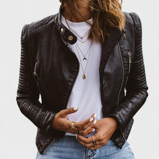 Sabrina | Chaqueta de cuero elegante