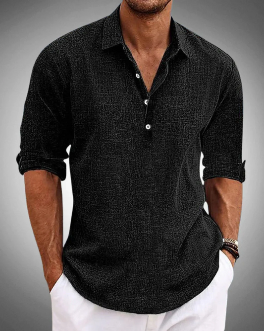 Gabriel | Camisa Azul fina Premium