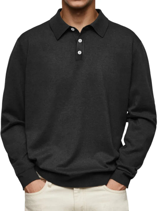 Maximiliano | Polo Elegante Manga Larga Edition