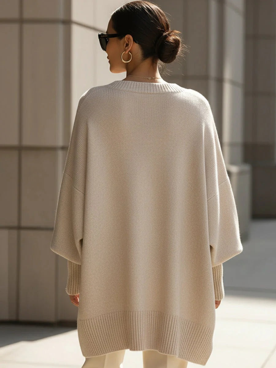 MARTINA | Jersey de punto Estilo Poncho Oversize