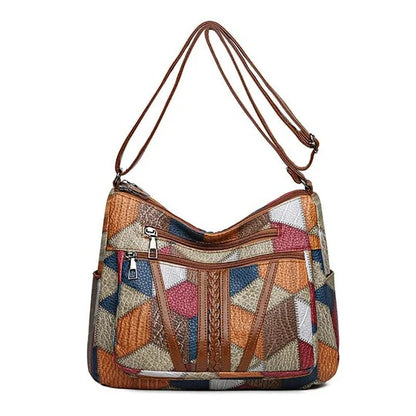 Caterina | Bolso de mano con Piel de Mosaico