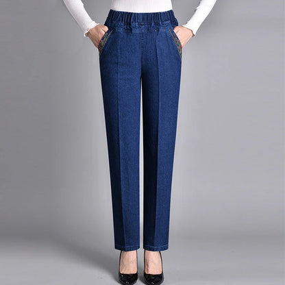 Edurne | Jeans de mujer con bolsillos laterales y cintura elástica
