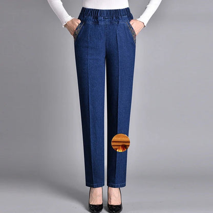 Edurne | Jeans de mujer con bolsillos laterales y cintura elástica