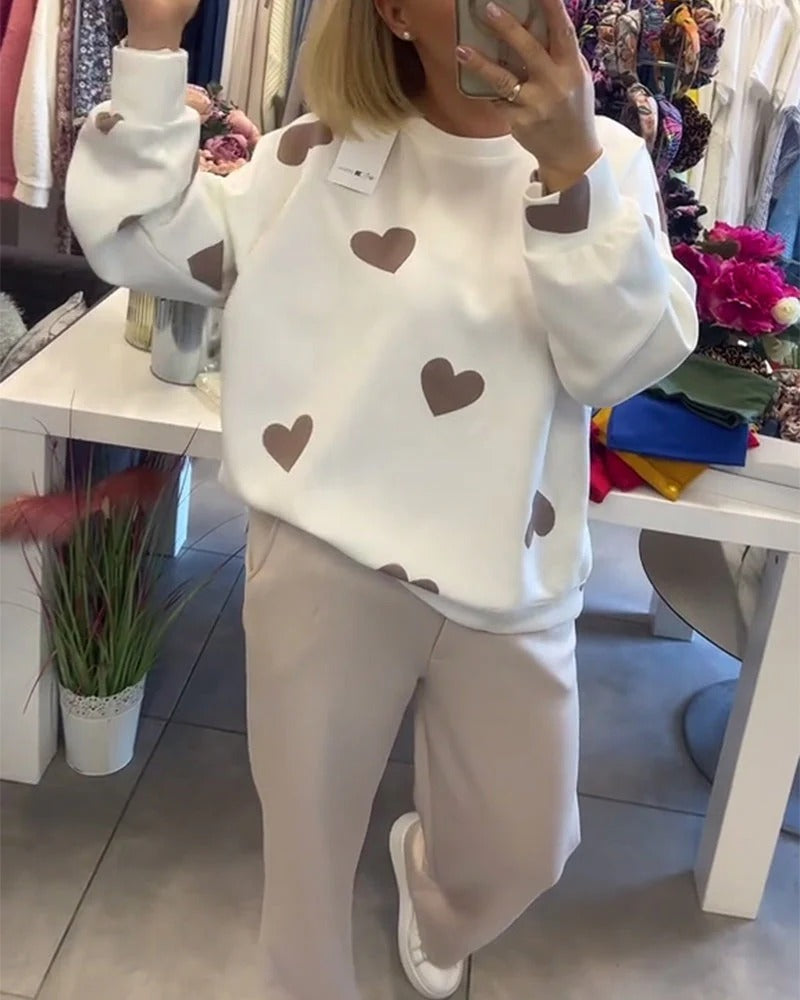 Pandora | Jersey corazones cuello redondo