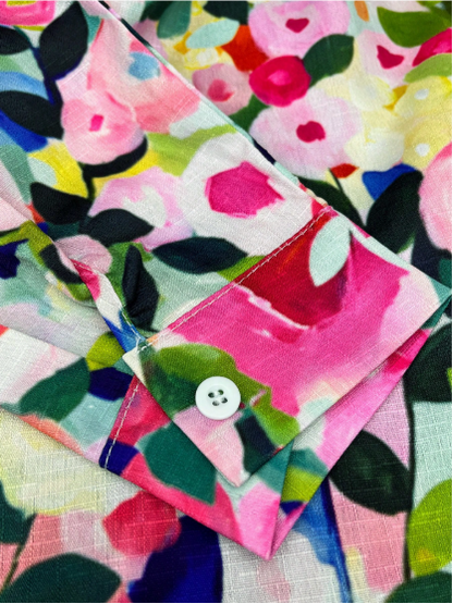 Pandora | Blusa floral con volantes